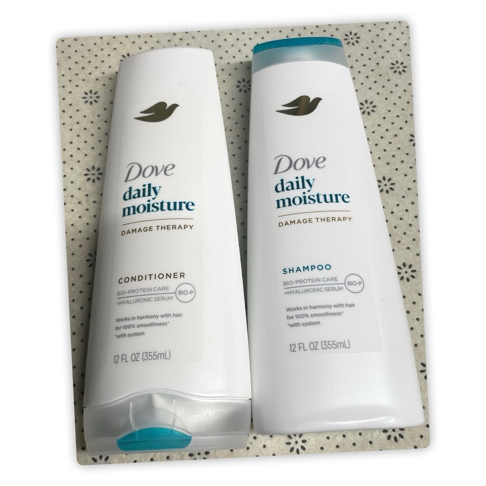 Dove Daily Moisture Shampoo &‎ Conditioner Set, 12 FL OZ